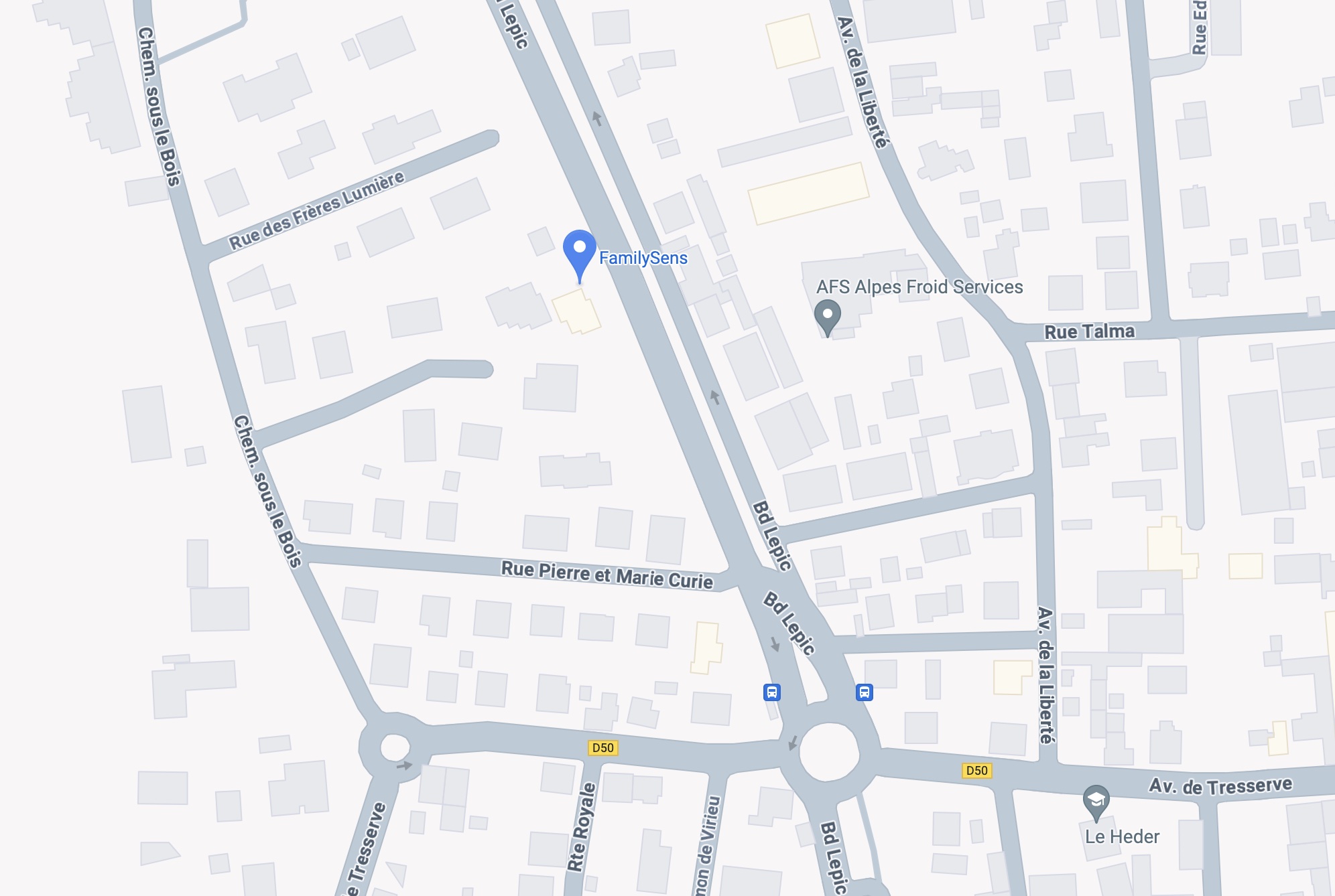 Localisation du cabinet